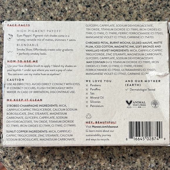 Honest Beauty Get It Together Eyeshadow Palette with 10 Pigment-Rich Shades - Picture 6 of 6